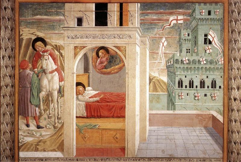 GOZZOLI, Benozzo Scenes from the Life of St Francis (Scene 2, north wall) cd Norge oil painting art